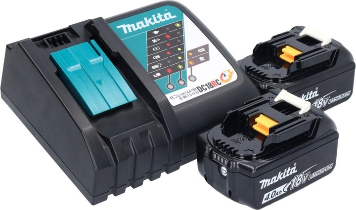 Actual product image Makita DGA 513 RM Battery angle grinder 18 V 125 mm Brushless + 2x battery 4.0 Ah + charger (125 mm)