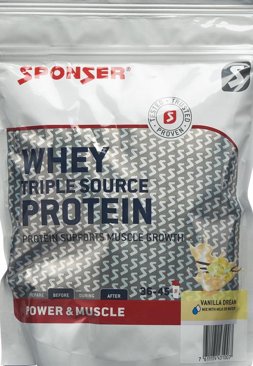 Produktbild Sponser Whey Triple Source Protein (500 g, 1x, Vanille)