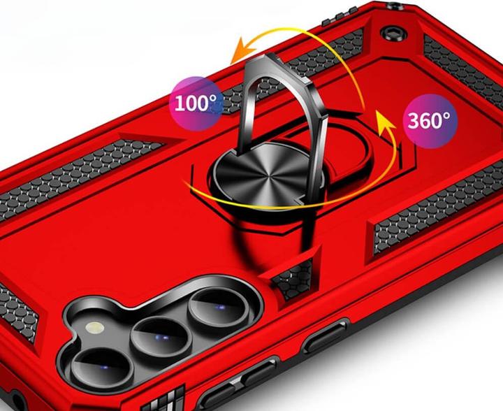 Actual product image Cover-Discount Galaxy S23 FE - Armor Case with kickstand black (Samsung Galaxy S23 FE)