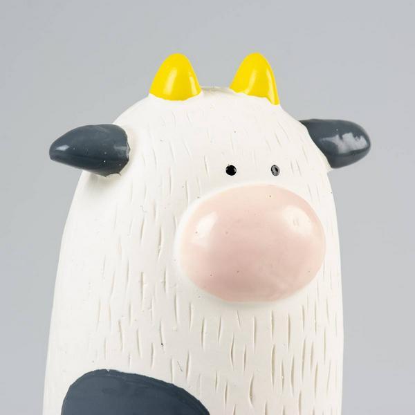 Actual product image Duvoplus Latex toy cow, 7x6x16cm, white (Dog chew toy)