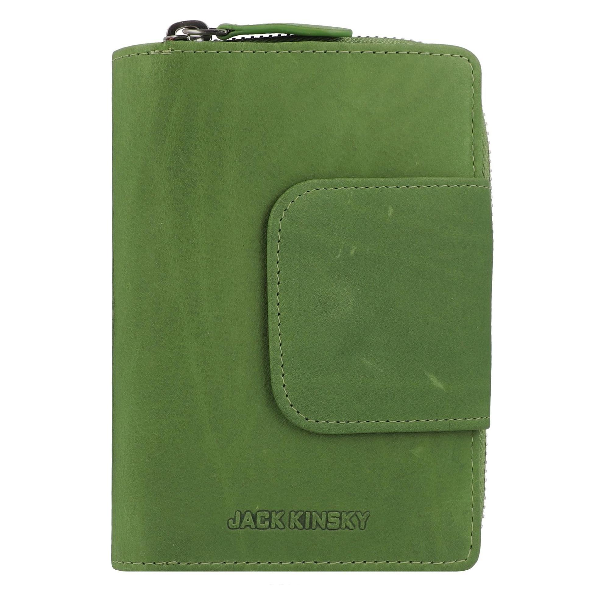Jack Kinsky, Damen, Portemonnaie, Aruba 511 Geldbörse Leder 14 Cm, Grün