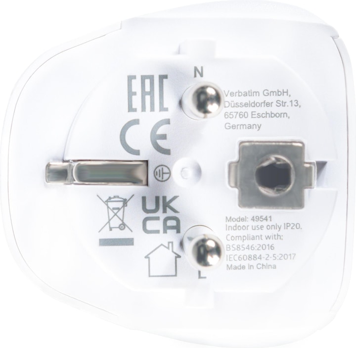 Produktbild Verbatim World to Europe Travel Adapter Plug