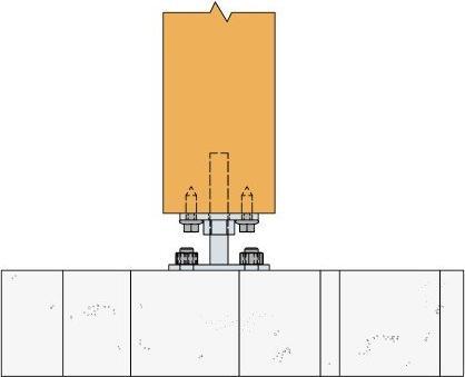 Produktbild Simpson Sst Stützenfuss (Stützenfuss, 1 Stk.)
