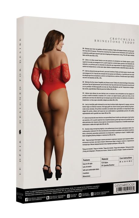 Produktbild Le Désir Crotchless Rhinestone Teddy