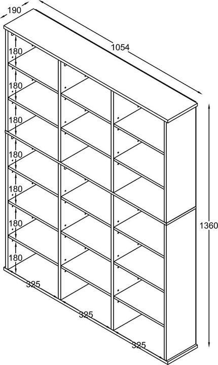 Produktbild VCM Megosa (105 x 19 x 136 cm)