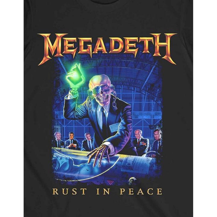 Produktbild Megadeth Erwachsene Rust In Peace Track List Back Print T-shirt (L)