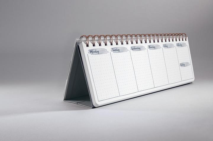 Actual product image Sigel Jolie "Apricot Inspiration" desk calendar, everlasting (300 x 114 mm, Hardcover)