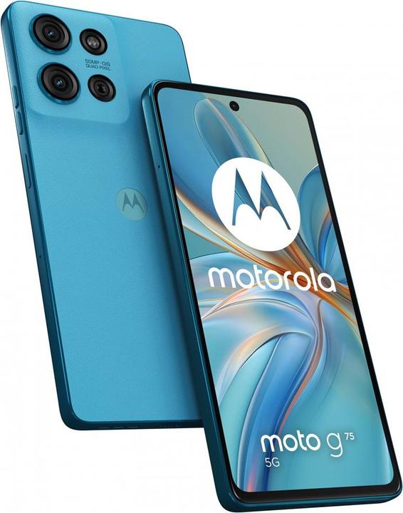 Immagine prodotto Moto g75 5G 256/8GB Relucent Blue (256 GB, Blu trasparente, 6.78", Doppia SIM Ibrida, 5G)