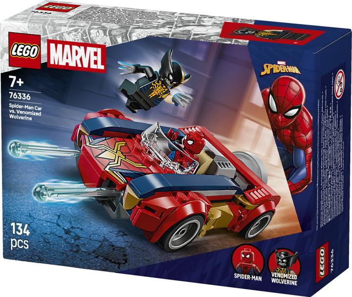 Produktbild LEGO Super Heroes Spider-Man Auto vs. Venomized Wolverine (76336, LEGO Marvel)