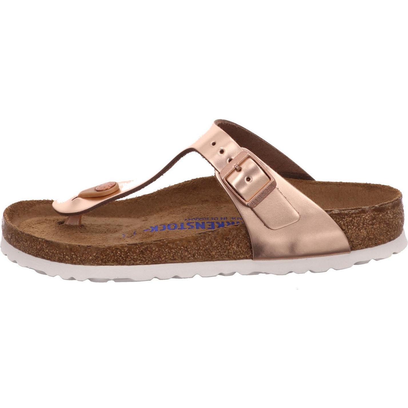 Birkenstock, Donne, Sandali + Ciabatte, Sandali Casual Comodo Seduto Gizeh, Bronzo, (37)