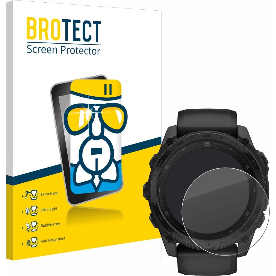 BROTECT Schutzglas Schutzfolie Displayschutz Display Schutz Glas Folie klar, Smartwatch Schutzfolie, Transparent