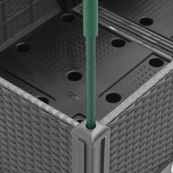 Image du produit vidaXL Bac à plantes avec treillis PP