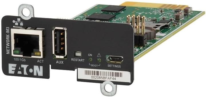 Actual product image Eaton Cybersecure M3 Gigabit Network Card With Temperature And Humidity Sensor For Ups