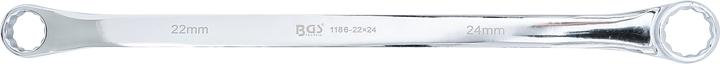 Produktbild BGS Doppel-Ringschlüssel extra lang SW 22 x 24 mm (22 mm, 24 mm)