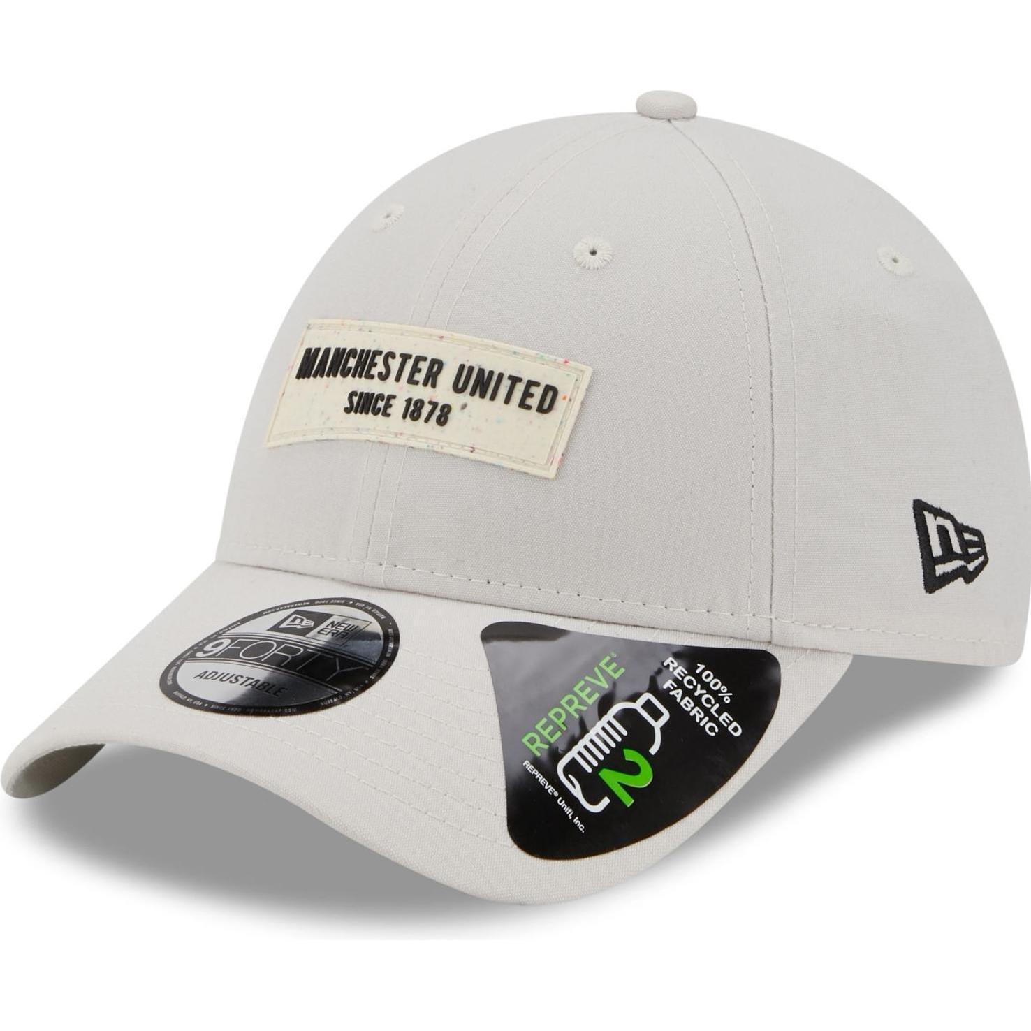 New Era, Herren, Cap, 9Forty Strapback Repreve Manchester United, Grau