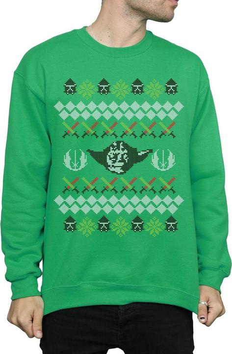 Produktbild Star Wars Christmas Yoda Fair Isle Sweatshirt (M)