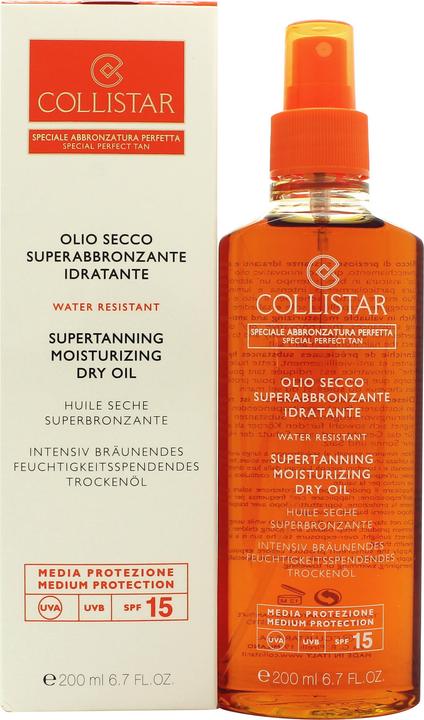 Produktbild Collistar Supertanning Dry Oil (Sonnenöl, SPF 15, 200 ml, 150 g)