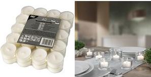 Immagine prodotto Papstar Lampade da tè con coperchio in policarbonato (40 pz.)