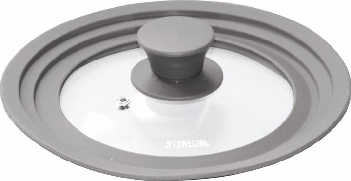 Actual product image Stoneline Universal glass lid 13406 Lid, Diameter 16/18/20 cm, Transparent (20 cm, Glass, Plastic)