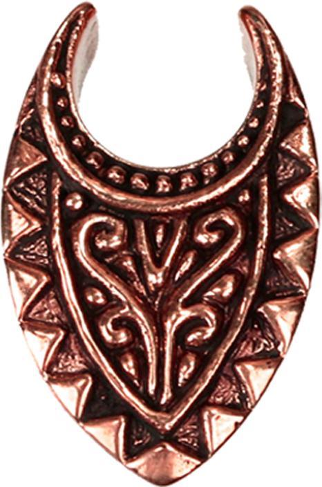 Image du produit Star Piercing selle or rose bouclier zigzag fontaine (Titane, sans laiton)