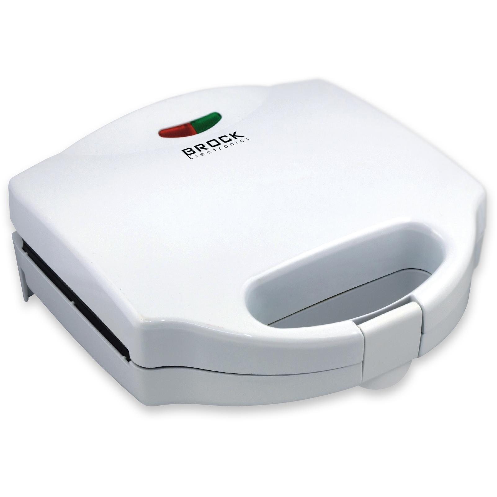 Brock Electronics Tostapane con piastra per panini Brock HZ3012, Fun kitchen, Bianco
