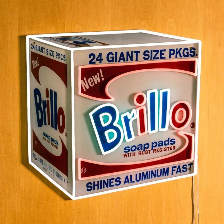 Actual product image YellowPop Andy Warhol Brillo Box