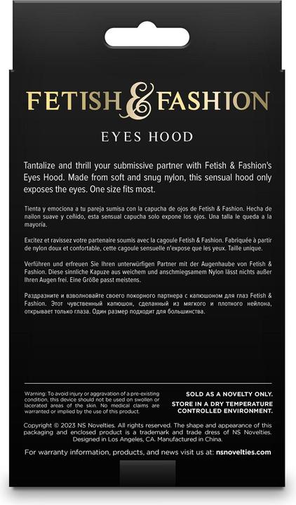 Produktbild NS Novelties Fetish & Fashion Eyes Hood White