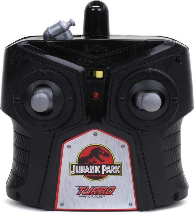 Actual product image Jada RC Jurassic Park Jeep Wrangler 1:16