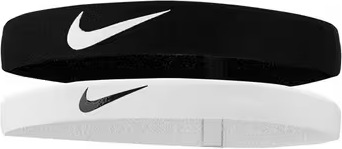 Nike Flex Headbands Logo Black/White (2x)