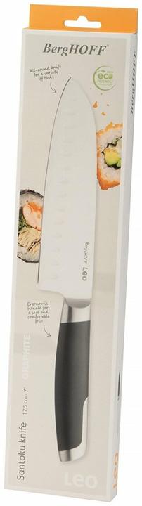 Actual product image BergHoff Santoku knife Leo Graphite 17.5 cm, Black (17.50 cm)