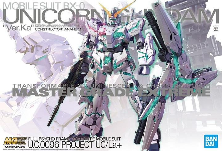 Bandai Gundam - MGEX Unicorn Gundam Ver.Ka BX-0
