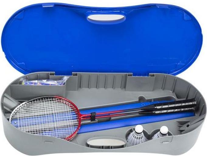 Actual product image Nils ZSB2 2-IN-1 BADM NET SET. + TENNIS + 2 RACKETS + 2 SHUTTLECOCKS + CASE