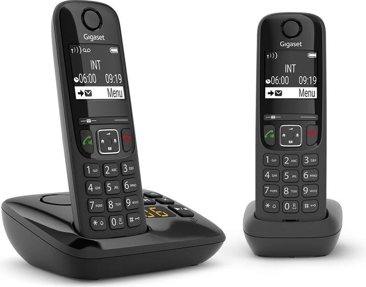 Productafbeelding Gigaset As690a Duo Dect Telefoon Zwart W/Antwoord