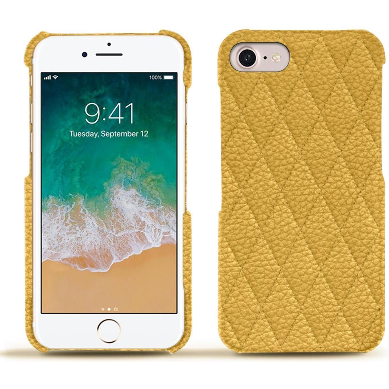 Noreve Lederschutzhülle (Apple iPhone 7), Smartphone Hülle, Orange