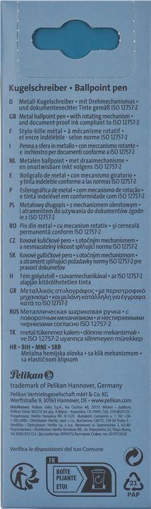 Actual product image Pelikan Bullets. Ineo Elements K6 Ocean Blue Metal Case (Ocean Blue, 1x)