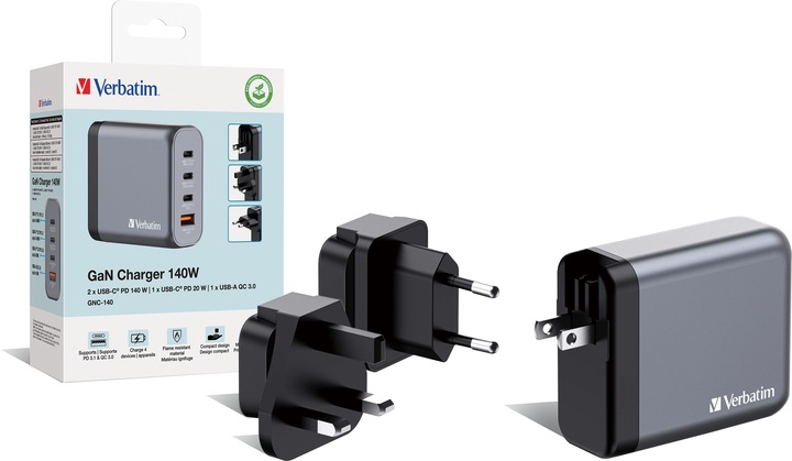 Produktbild Verbatim GNC-140 GaN Charger (140 W)