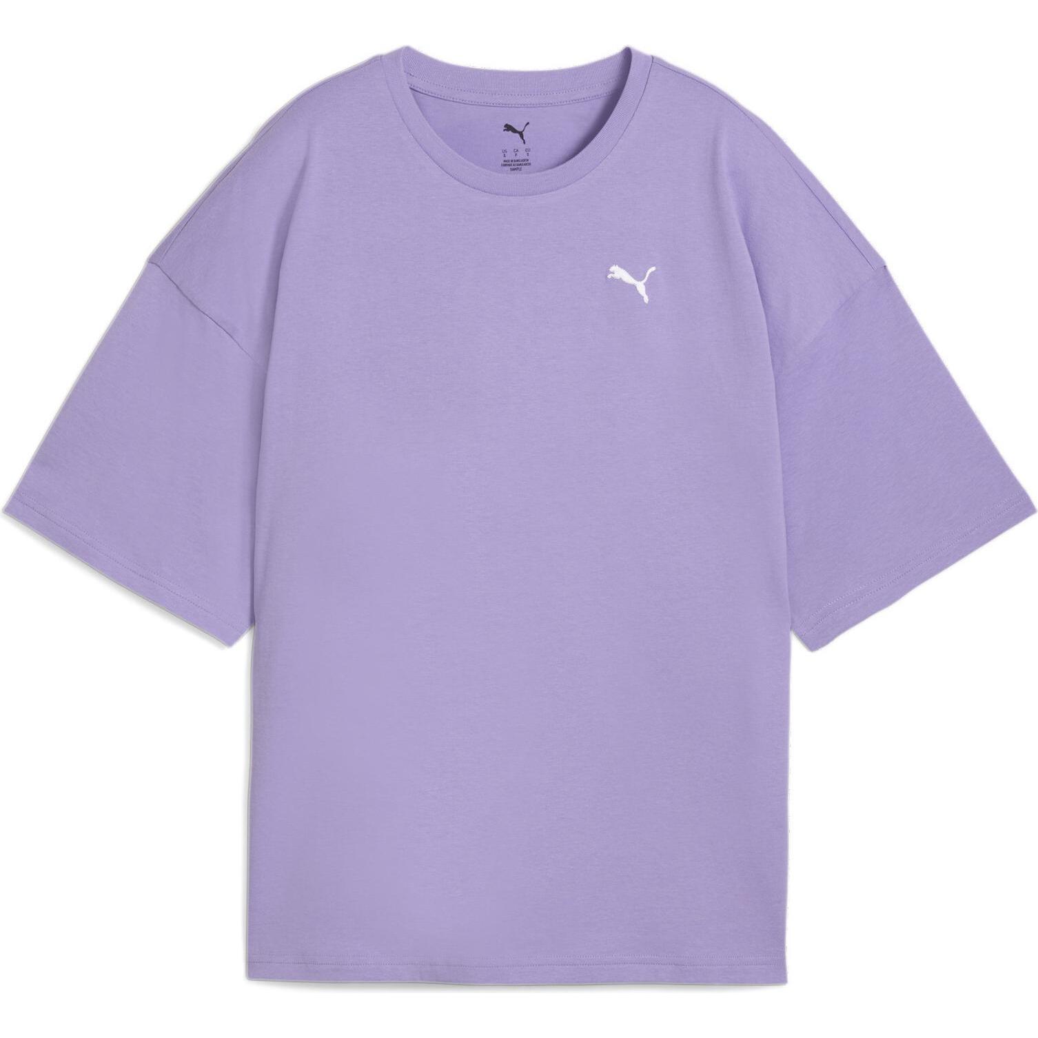 Puma, Damen, Sportshirt, WARDROBE ESS Oversized Tee (XS), Violett, XS