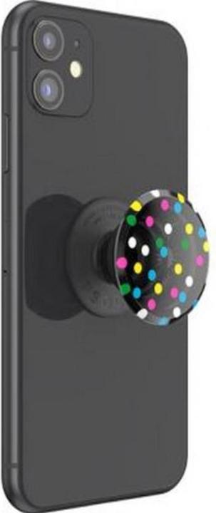 Actual product image PopSockets PopGrip Black Disco Dots