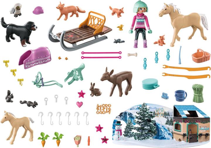 Produktbild Playmobil Pferde: Weihnachtliche Schlittenfahrt