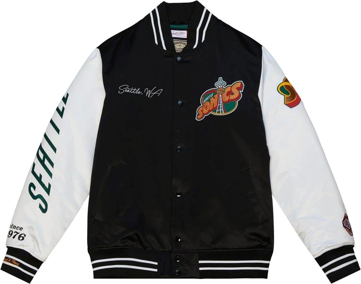 Produktbild Mitchell & Ness M&N Varsity Satin Jacke - NBA Seattle SuperSonics - L (L)