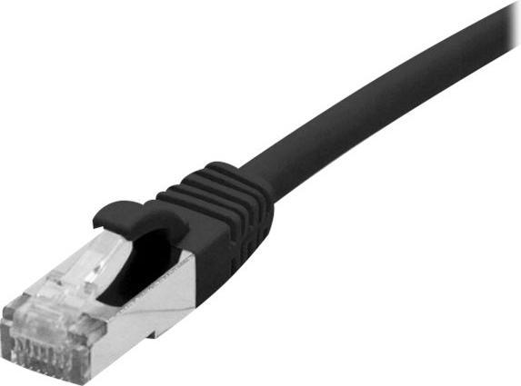 Produktbild Exertis Connect Patchkabel CAT. 6, F/UTP, PoE, halogenfrei, schwarz, 5,0 m Geschirmtes Patchkabel mit Rastnasenschut (F/UTP, CAT6, 5 m)