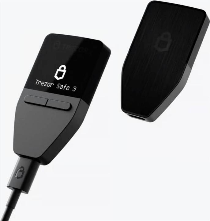 Produktbild Trezor Safe 3 - Cosmic Black (Bitcoin, Bitcoin Cash, Ethereum Classic, Cardano, Dogecoin, Litecoin, Stellar)