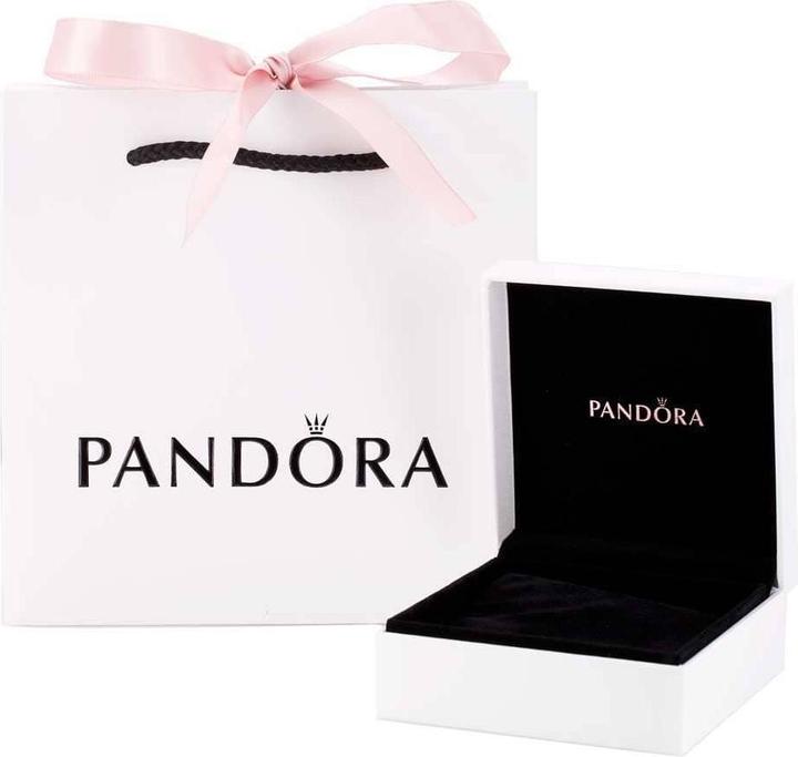 Actual product image Pandora Snake Chain Heart Clasp Bracelet (19 cm, Silver 925, Enamel)