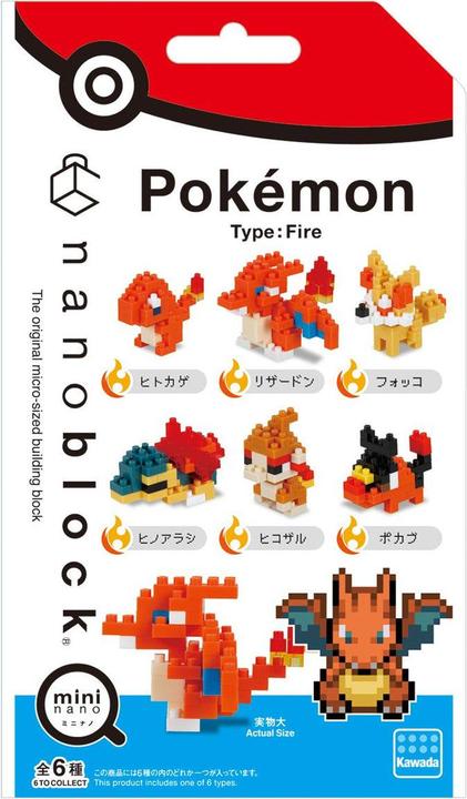 Actual product image Pokémon Mininano Fire Nanolock