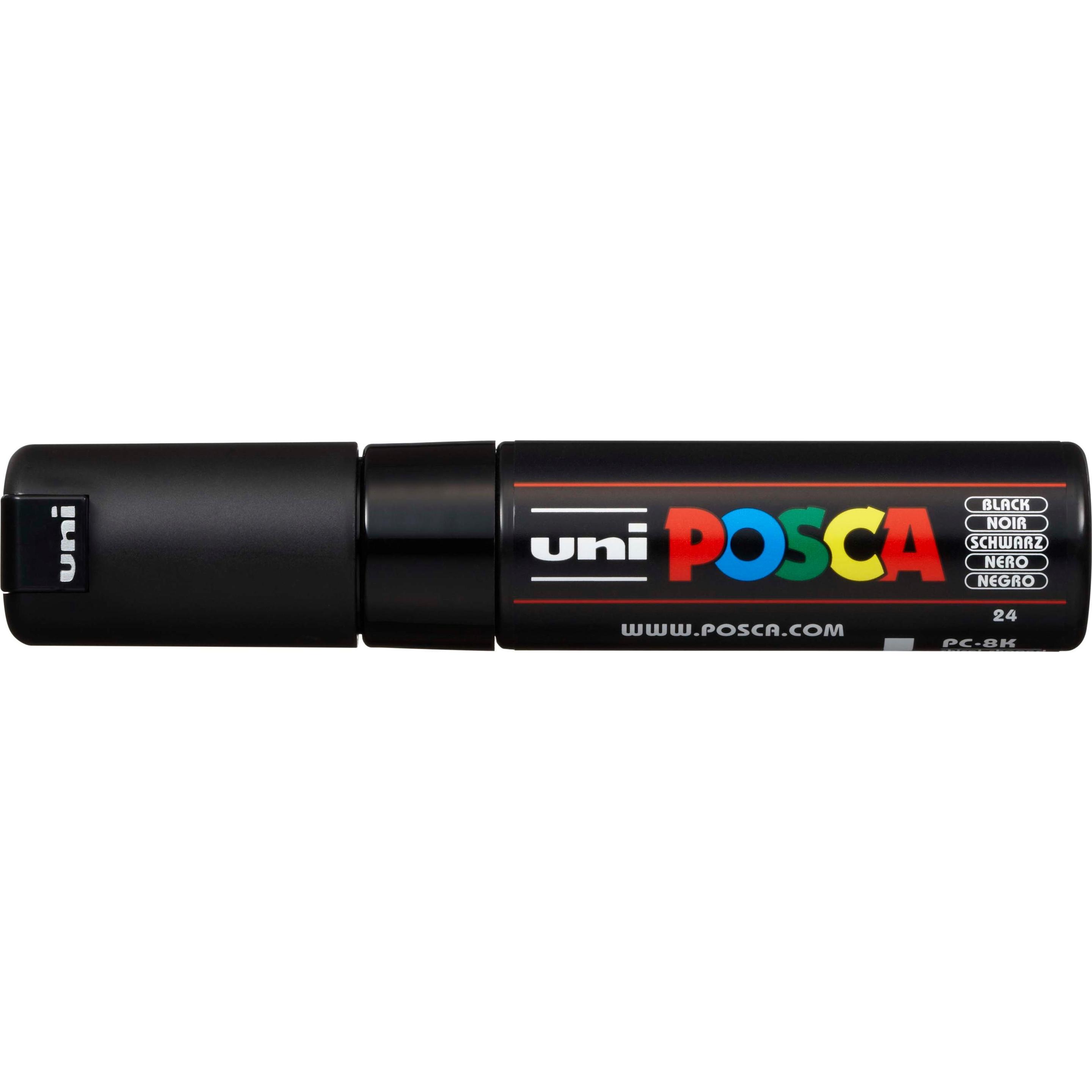 Posca, Marker, Marker PC-8K Keilspitze (Black, 8 mm, 1 x)