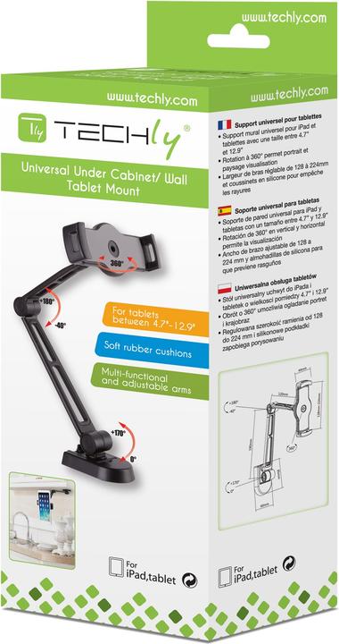 Image du produit Techly Kit de fixation (bras de montage réglable, support de tablette) pour tablette - Art