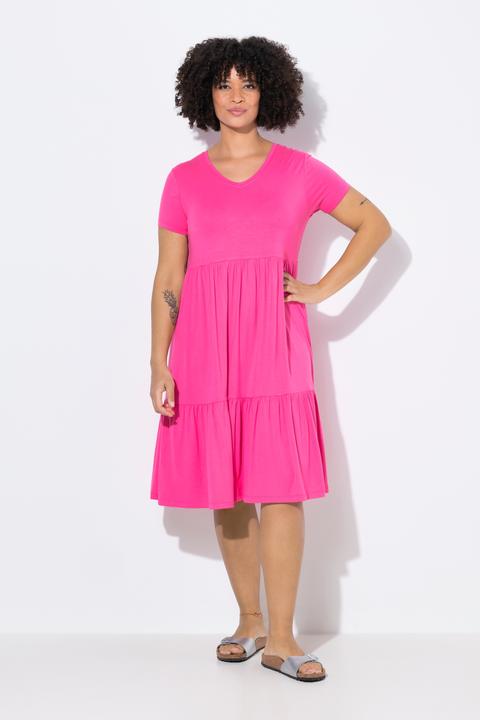 Produktbild Angel of Style Jerseykleid, V-Ausschnitt, Volants (48)