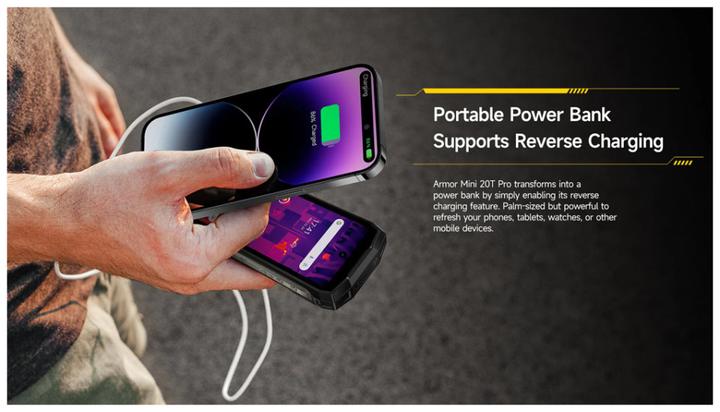 Produktbild Ulefone Armor Mini 20T Pro (256 GB, Frost Black, 4.70", Dual SIM, 5G)