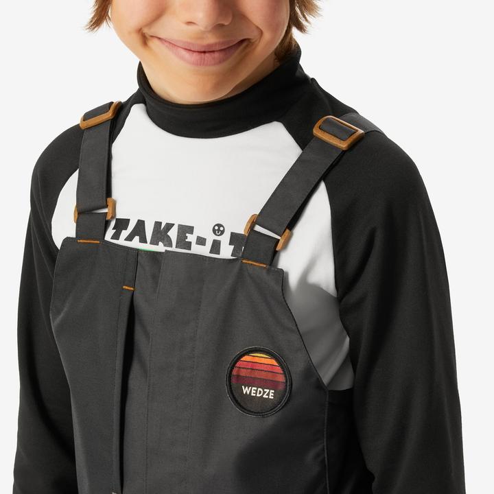 Produktbild Wedze Snowboardhose Latzhose Kinder Piste - 500 grau (164)