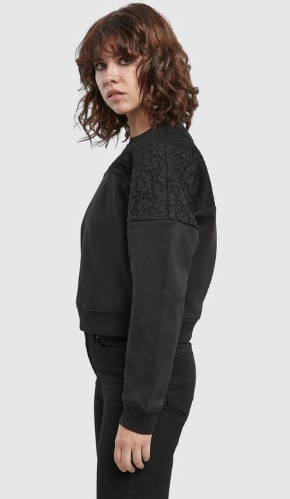 Produktbild Urban Classics Ladies Short Oversized Lace Inset Crew (M)